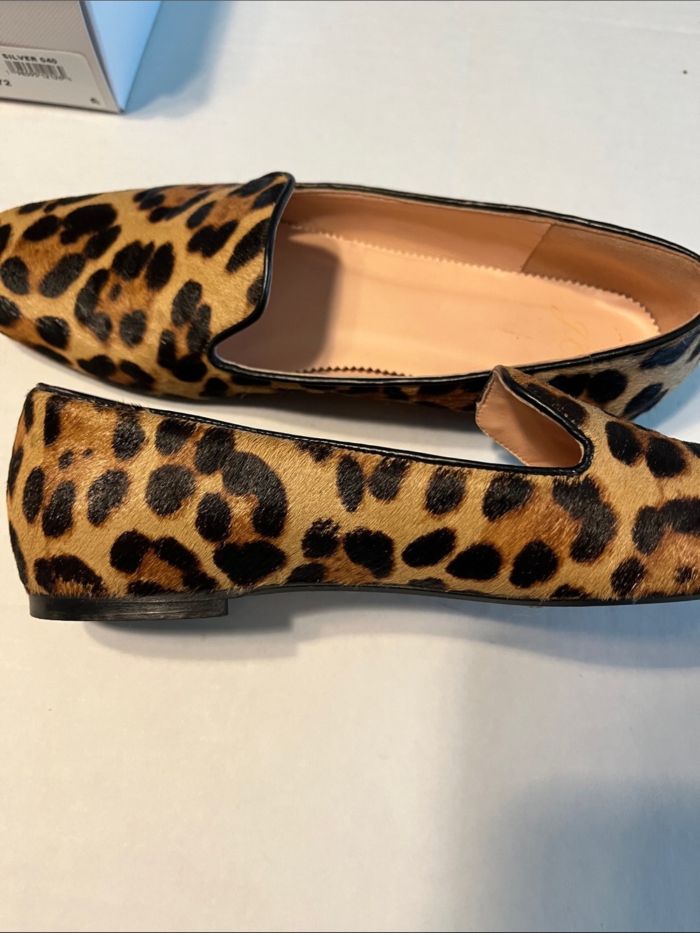 J. Crew Brown & Black Leopard Print Slip-On Loafers in Brown 7-1/2 - Picture 7 of 8